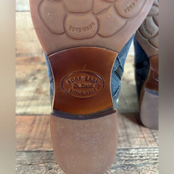 NEW $210 Women's Sz 9 M Kork-ease Kenai Suede Bootie Moto Gray Strap Studded - Picture 5 of 13